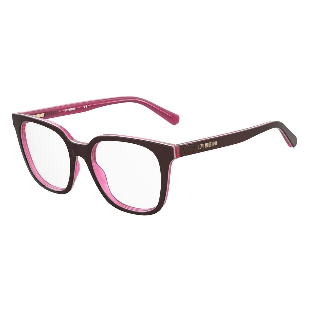 Love Moschino Burgundy Acetate Frames - Eyeglasses