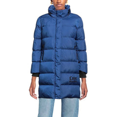 Love Moschino Chic Long Down Jacket with Logo Detail - Puffer Jackets