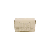 Love Moschino Cream Polyethylene Handbag