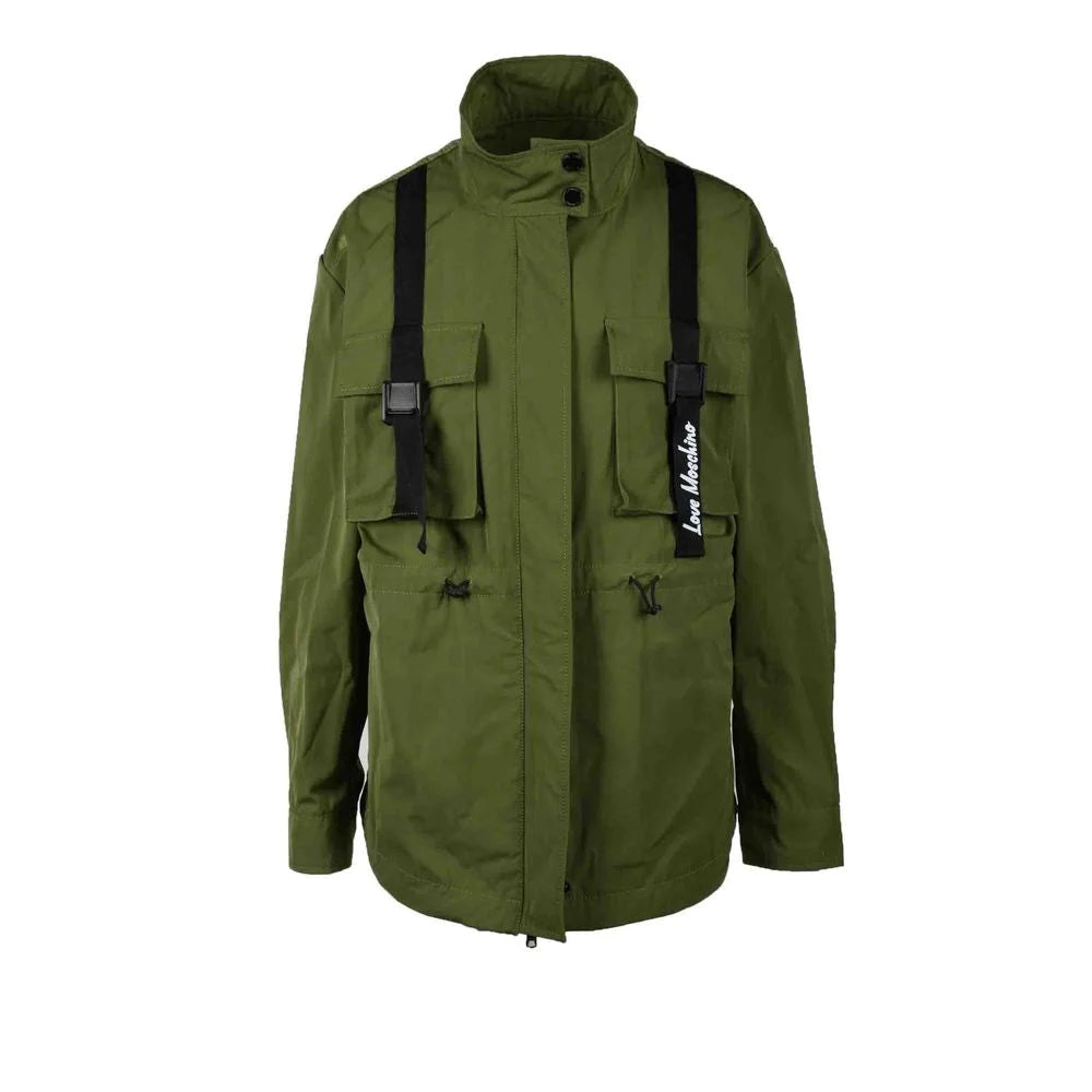 Love Moschino Green Polyester Jackets & Coat - 42 | S - Parkas