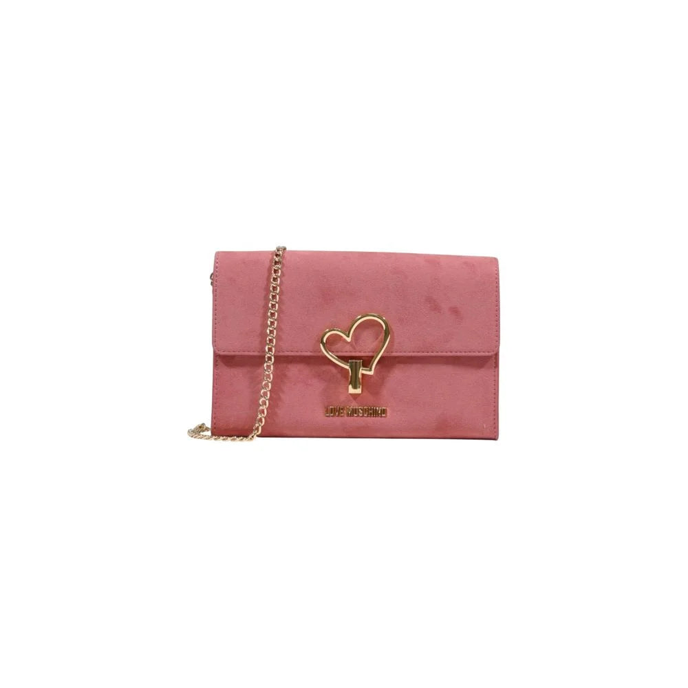 Love Moschino Pink Polyethylene Handbag - Clutch Bags