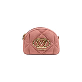 Love Moschino Pink Suede Leather Handbag - Handbags