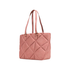 Love Moschino Pink Suede Leather Handbag - Shopper Bags