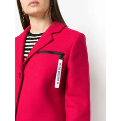 Love Moschino Red Wool Women Coat - Overcoats