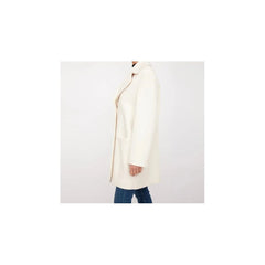 Love Moschino White Wool Women Coat - IT46 | L - Overcoats