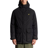 Lyle & Scott Black Polyester Parka - IT48 | L