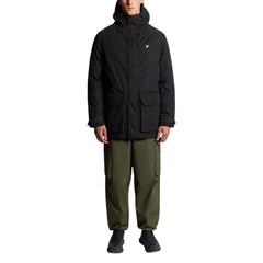 Lyle & Scott Black Polyester Parka - IT48 | L