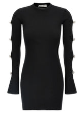 MACH & MACH Black Viscose Short Dress - L