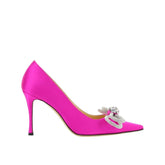 MACH & MACH Double Bow Satin Pumps - EU39/US9 - Heels