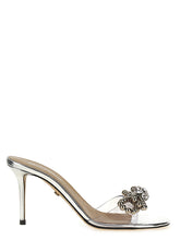 MACH & MACH Silver Pvc Stiletto Heel Sandals - EU37/US7