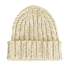 Made in Italy Beige Cashmere Hat - UNI - Beanies