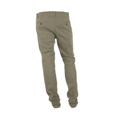 Made in Italy Beige Cotton Men Pant - Chinos