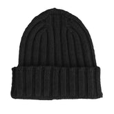 Made in Italy Black Cashmere Hat - UNI - Beanies