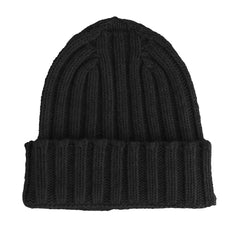 Made in Italy Black Cashmere Hat - UNI - Beanies