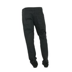 Made in Italy Black Cotton Men’s Trouser - Trousers