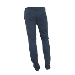 Made in Italy Blue Cotton Men Pant - Chinos
