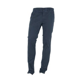 Made in Italy Blue Cotton Men Pant - Chinos