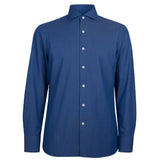 Made in Italy Blue Cotton Men’s Shirt