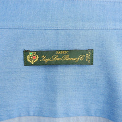 Made in Italy Blue Cotton Men’s Shirt