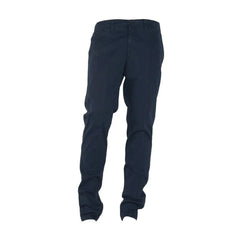 Made in Italy Blue Cotton Men’s Trouser - Trousers