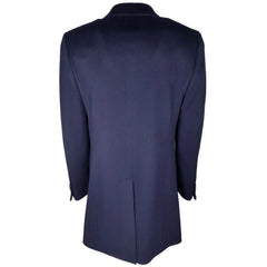 Made in Italy Blue Wool Coat