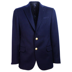 Made in Italy Blue Wool Men’s Blazer