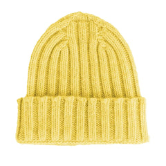 Made in Italy Yellow Cashmere Hat - UNI - Beanies