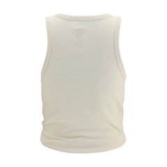 Magda Butrym Beige Cotton Sleeveles T-Shirt - IT38 | S