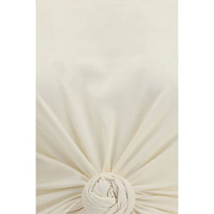 Magda Butrym Beige Cotton Sleeveles T-Shirt - IT38 | S