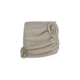 Magda Butrym Beige Lycra Miniskjørt