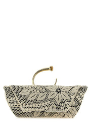 Magda Butrym Bicolor Silk Clutch Bag