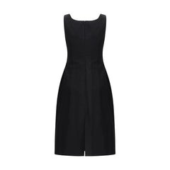 Magda Butrym Black Cotton Casual Dress