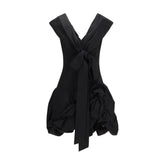 Magda Butrym Black Cotton Cocktail Dress - IT40 | M