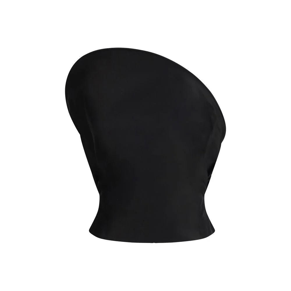 Magda Butrym Black Cotton Top - IT36 | XS