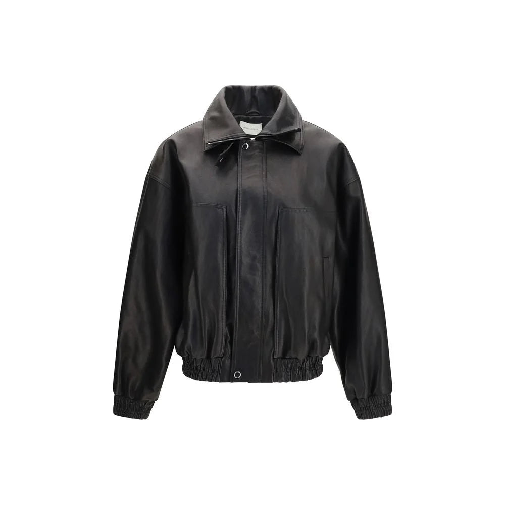 Magda Butrym Black Lambskin Leather Jacket - IT38 | S