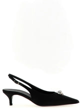 Magda Butrym Black Silk Mid Heel Pumps - EU37.5/US7.5