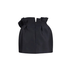Magda Butrym Black Wool Oves Aries Mini Skirt