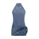 Magda Butrym Blue Cotton Casual Dress - IT36 | XS