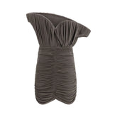 Magda Butrym Brown Copper Casual Dress - IT36 | XS