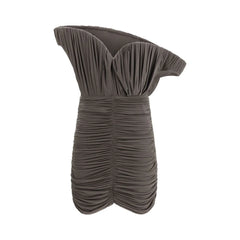 Magda Butrym Brown Copper Casual Dress - IT36 | XS