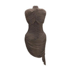 Magda Butrym Brown Copper Cocktail Dress - IT38 | S
