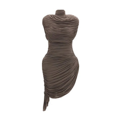 Magda Butrym Brown Copper Cocktail Dress - IT38 | S