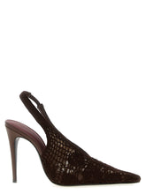 Escarpins en coton marron Magda Butrym