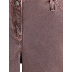 Magda Butrym Brown Cotton Relaxed Fit Jeans - IT38 | S
