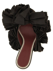 Magda Butrym Brown Viscose Stiletto Heel Sandals