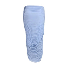 Magda Butrym Light Blue Copper Midi Skirt - IT36 | XS