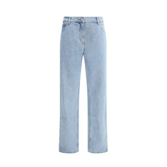 Magda Butrym Light Blue Cotton Straight-Leg Jeans - IT38 | S