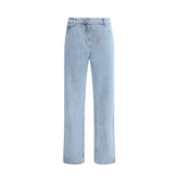 Magda Butrym Light Blue Cotton Straight-Leg Jeans - IT38 | S