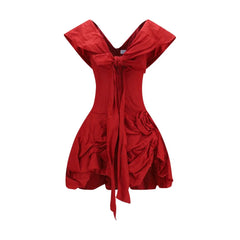 Magda Butrym Multicolor Cotton Cocktail Dress - 34 | XXS