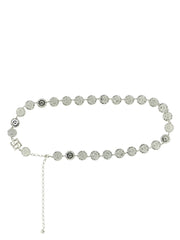 Magda Butrym Silver Calfskin Regular Belt - UNI